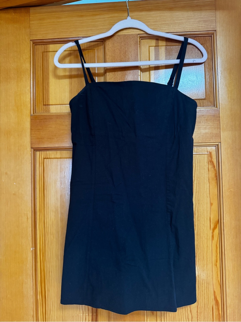 Abercrombie & Fitch Black Spaghetti Strap Mini Dress